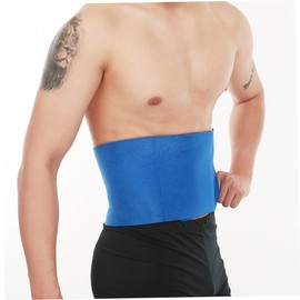 WHAMVOX 2Pcs Adjustable Therapy Support Back Brace Warm Lumbar Relief Belt for Adults Breathable Comfortable Blue Heat Pad for Everyday Use