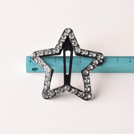 Samcos Star-shaped Hair Pin, Hair Clip, 4 Colors, 8 Pieces, 2.4 inches (6 cm) Wide, Alloy, Hair Ornament, Cute, Stylish, Hair Accessory