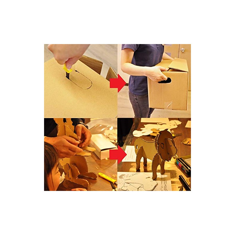 CANARY Cardboard Cutter with Non-Stick Coated Blade - 7.5" Box