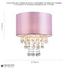 Modern and Eye-Catching Lilac Satin Fabric Pendant Light Shade with