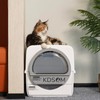 Self Cleaning Litter Box, Semi-Automatic Litter Box Scoop Free Cat