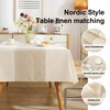 UWWGKK Linen Tablecloths for Rectangle Tables, Waterproof Tablecloth Advanced Waterproofing