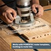 POWERTEC Router Base Plate Clear Acrylic 6-1/2" & 5/16" Thick
