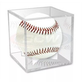 BCW 5 PK BCW Ball Qube UV Protected Baseball Holder Display Case with Cradle