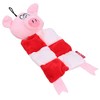 AB TOOLS Dog Squeaky Squares Pig Festive Plush Play Toy