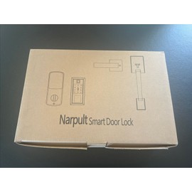 Narpult Smart Lock with Front Door Handle Set Keyless Entry Electronic Keypad