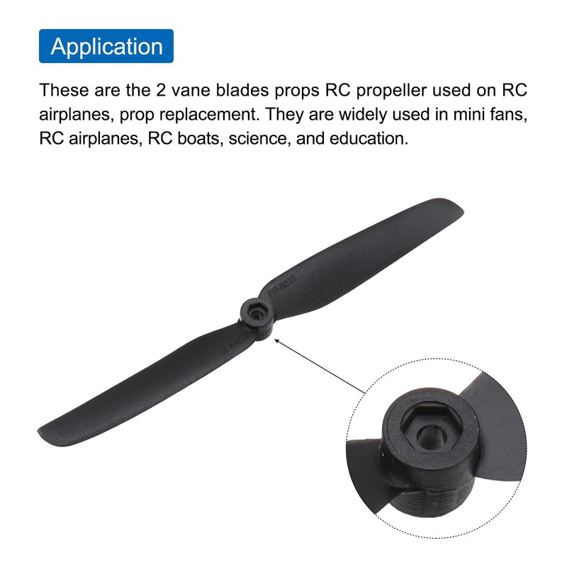 sourcing map 2Pcs 6030 RC Propellers Blade Prop 2 Vane
