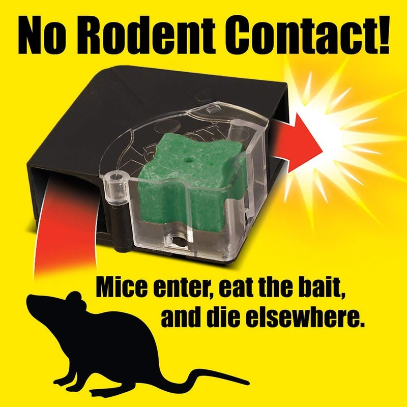 d-CON Refillable Corner Fit Mouse Poison Bait Station, 1 Trap