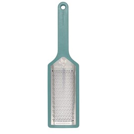 Microplane EcoGrate Series - Fine Cheese Grater with Peacock Blue Frame | USA-Made Blade