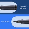 LAMY safari steel black - Fountain Pen with ergonomic grip