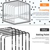 KORRTFID Kitchen Cabinet Organizer, Steel Cookware Holder, Divided Holder with