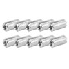 10Pcs Repair Nut Slotted Stainless Steel Thread Extension Reduce Sleeve