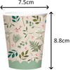 Quickdraw 16 x Christmas Paper Cups Traditional Holly Design Recyclable