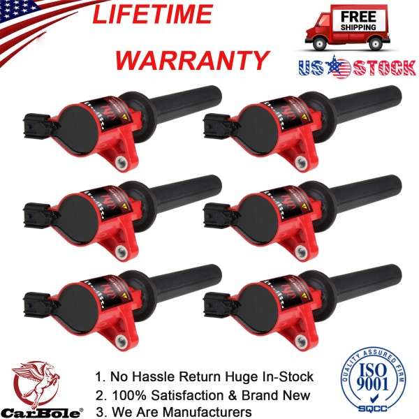 CarBole 6 Pack High Performance Ignition Coil For Ford Escape