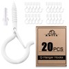 ADIIL 20 PCS Q Hanger Hooks with Safety Buckle, Windproof