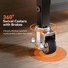 niffgaff Printer Stand with Lockable Wheels, 2-Tier Rolling Printer Cart