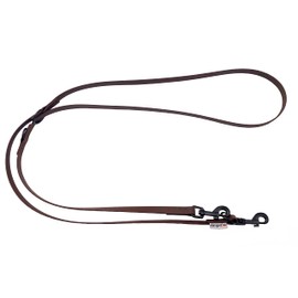 Biothane Dog Lead Black Hook Adjustable for Small Dogs / Large Dogs 2 m / 2.40 m / 2.80 m / 3.50 m / 5 m (Brown, 2.40 m x 13 mm)