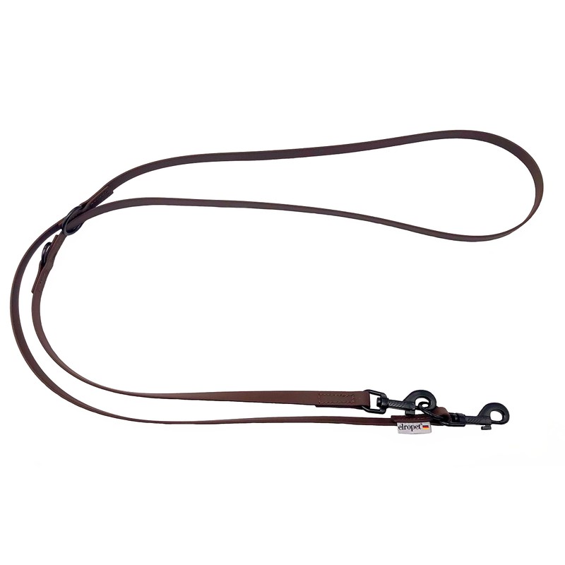 Biothane Dog Lead Black Hook Adjustable for Small Dogs /