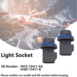 2 Pcs F81Z-13411-AA AL8Z-13411-B Tail Light Brake Light Socket for Ford E-150 E-250 F-150 F-250 F-350 Taurus Transit Marker Lamp Bulb Socket