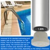 (2/Pack, White) Pool Ladder Bumpers for Inground Pool - Replace