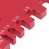 Dovetail Jig Tenon Caliper Aluminum Metric Imperial Scale Card Measuring