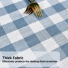 Yofori Heavy Duty Cotton Blend Table Cloth for Square Tables