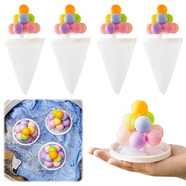 Pack of 4 Filter Bags Washing Machine Hair Remover Hair Filter Bags for Washing Machine Reusable Pet Hair Remover Washing Machine for Removes Lint Dog Hair Catcher