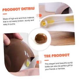 VICASKY Snail Pump Dispenser Bottle Refillable Lotion and Shampoo Container Durable Unique Design for Easy Dispensing for Home Bathroom Use