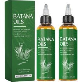 Aceite Natural de Batana para Cabello, Serum Capilar Nutritivo, Tratamiento para Crecimiento e Hidratación, 100ml (2 Botella)