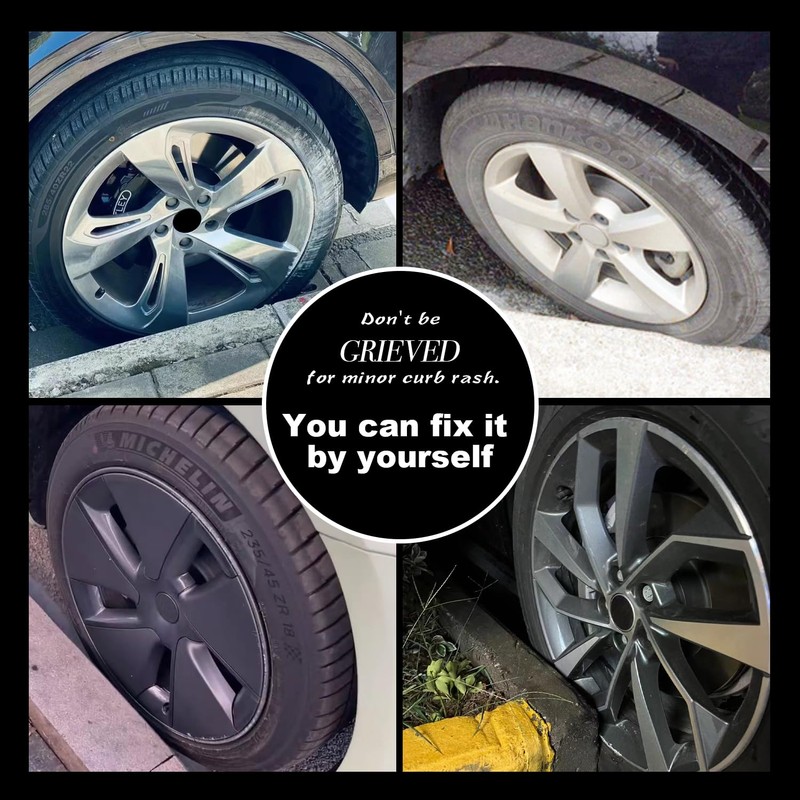 Matte Black Rim Touch Up Paint - Wheel Repair Kit