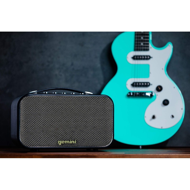 Gemini GTR300 Portable BTTERY Powered BLU SPK,Black