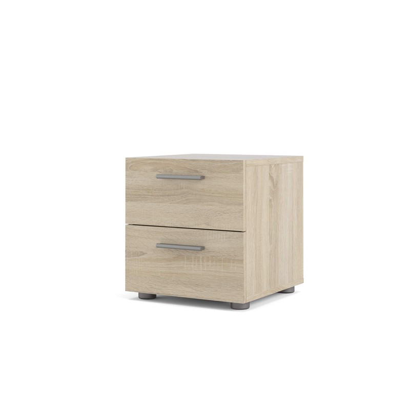 Tvilum 2 Drawer Nightstand, Oak Structure