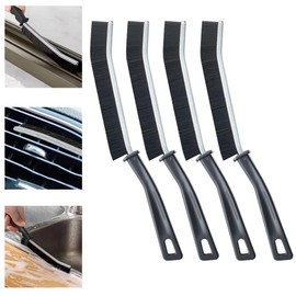 Pack of 4 Joint Brushes for Bathroom Scrubber with Hard Bristles, Window Grooves, Cleaning Brush, Narrow Gap Cleaning Brush, Joint Cleaning Brush for Deep Cleaning, Bathrooms, Kitchen, Tile Floor