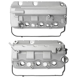 Aluminium Front Rear Engine Valve Cover Compatible with 2008-2017 Honda Accord Crosstour Pilot Odyssey Crosstour Ridgeline, for Acura TL RDX 3.5L Replace 12320-R70-A00, 12310-R70-A00, 12310-R70-A10
