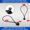 50 Pieces 20cm Length 5mm Rubber Cords Black Rubber Tensioners