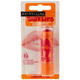 Maybelline New York Lippenpflege, Feuchtigkeitsspendender Pflegebalsam mit LSF20, Baby Lips, Cherry Me, 5 g (Packung mit 4)