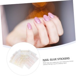 Healeved 6sheets Nail Sticker Ornaments Nail Decors and Metallic Designs for Elegant Manicure for Creative Decorating