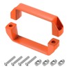 sourcing map 4 Pack Rectangular Pull Handle, 120mm/4.7" Hole Center