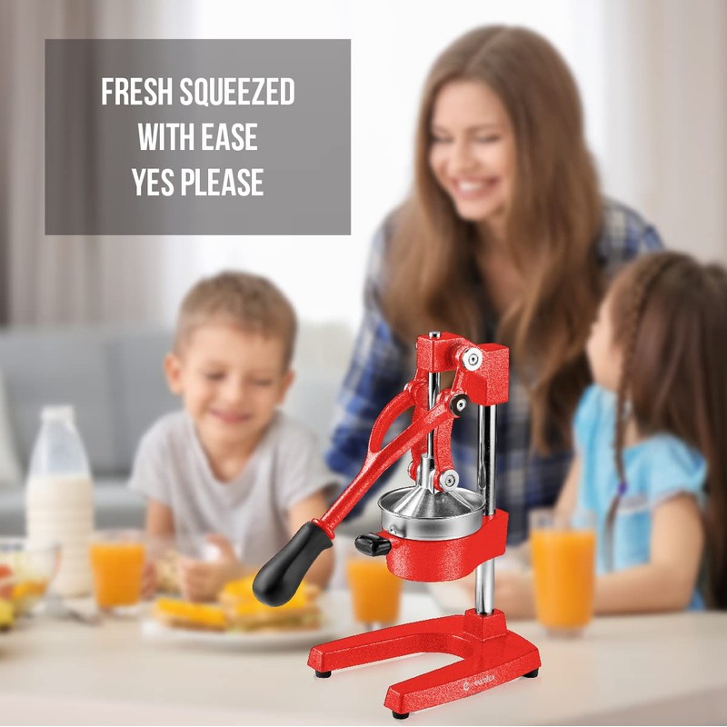 Eurolux Cast Iron Citrus Juicer | Extra-Large Commercial Grade Manual