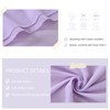 Chiffon Lavender Table Runner 2 Pieces Light Purple Table Decorations