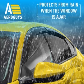 Extra Durable Window Deflectors Tape-On Window Visors Rain Guards Fit for Honda Accord 2023-2025, Sun Visors, Wind VentVisors, Window Vent Shades, Exterior Car Accessories - 4 pcs. AG0491