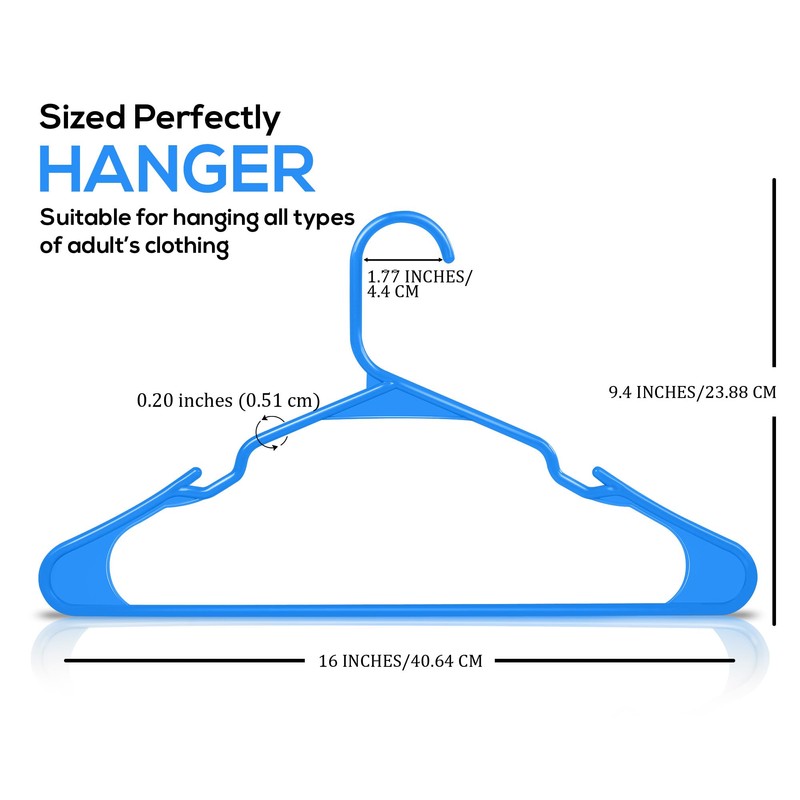 Utopia Home Utopia Home Plastic Hangers 150 Pack - Perfect