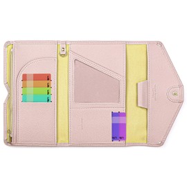 ZOPPEN Passport Holder Women Passport Wallet Cover Travel Wallet Womens Rfid Passport Holder Travel Essentials Document Organizer, Pink