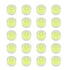 JYK 20pcs Round Bubble Level 18x9mm Mini Circular Bullseye Spirit