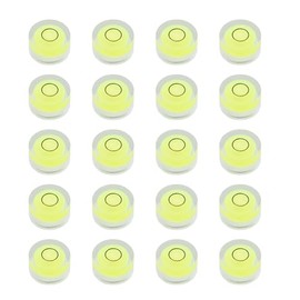 JYK 20pcs Round Bubble Level 18x9mm Mini Circular Bullseye Spirit Levels for Leveling Camera Tripod Telescope Workshop Turntable Pictures Frame