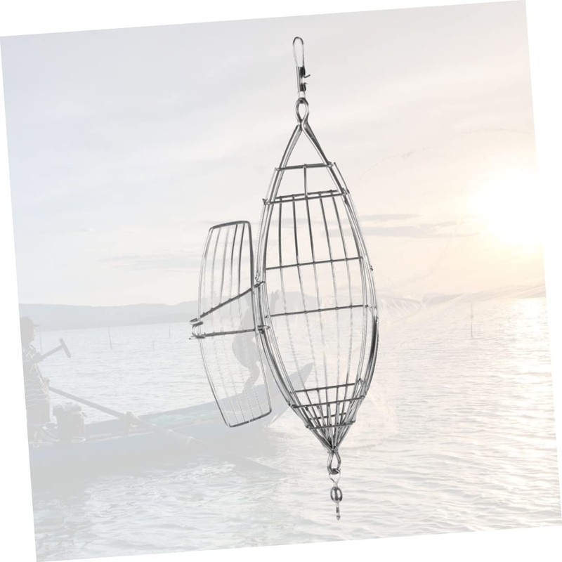 Outanaya Stainless Steel Bait Trap Cage Lure Holder Fishing Bait
