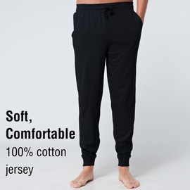 The Essentials Wardrobe Mens TEW Lounge Pants - Cuffed - Black - Medium