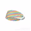 Rainbow Headband for Women Non Slip Elastic Sweat Hairbands Fashion