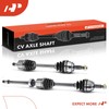 A-Premium Pair (2) Front CV Axle Shaft Assembly Compatible with