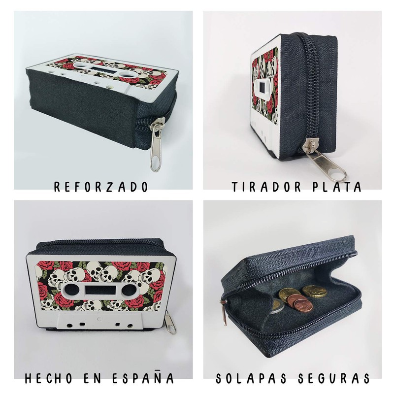 MANCHA DE CREACIÓN - Cassette Wallet, Wallet with Audio Cassette,